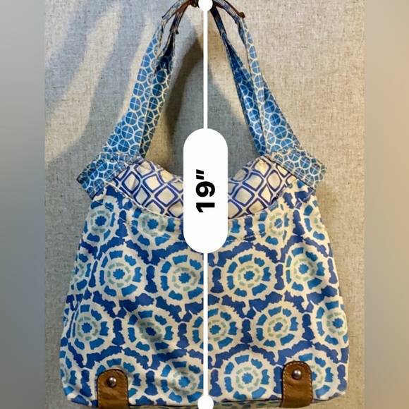 Fossil original hand material: canvas,genuine leather details, khaki&blue color✨ - Picture 16 of 16